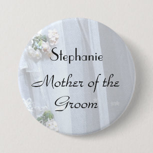 Personalisierte Spitze Mutter des Bräutigams Knopf Button