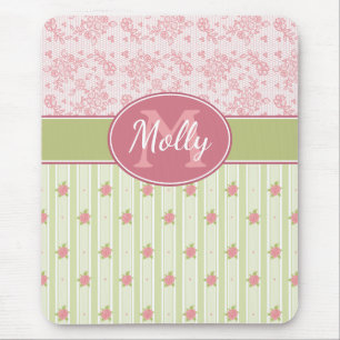 Personalisierte Spitzen- und Englischgarten Mousepad