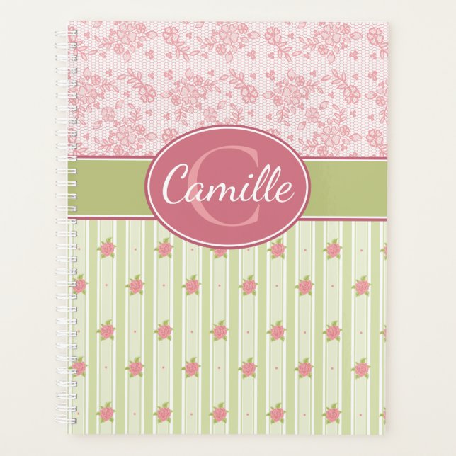 Personalisierte Spitzen- und Englischgarten Planer (Vorderseite)