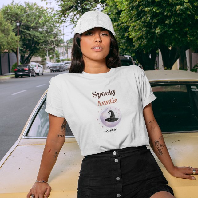 Personalisierte Spooky Tante - Halloween-Shirt T-Shirt (Von Creator hochgeladen)