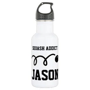 Personalisierte Sport-Wasserflasche für Squashspie Trinkflasche