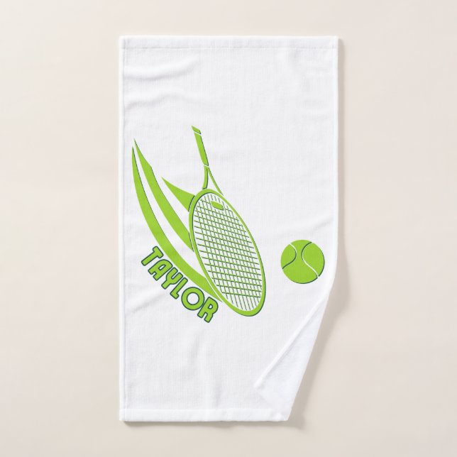 Personalisierte Sportarten mit Namen Tennis Handtuch (Handtuch)