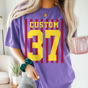 Personalisierte Sportbekleidung mit Namen und Numm T-Shirt