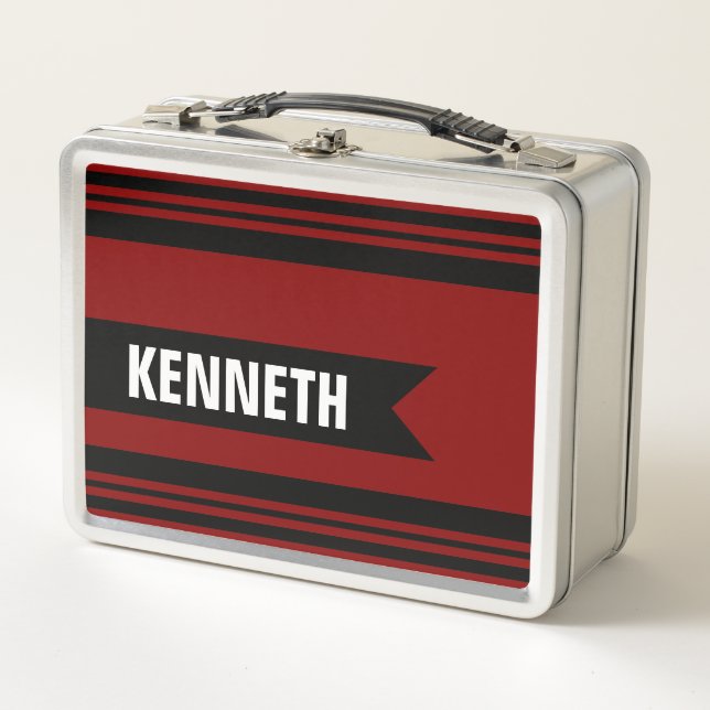 Personalisierte Sportschule Metall Lunch Box (Vorderseite)