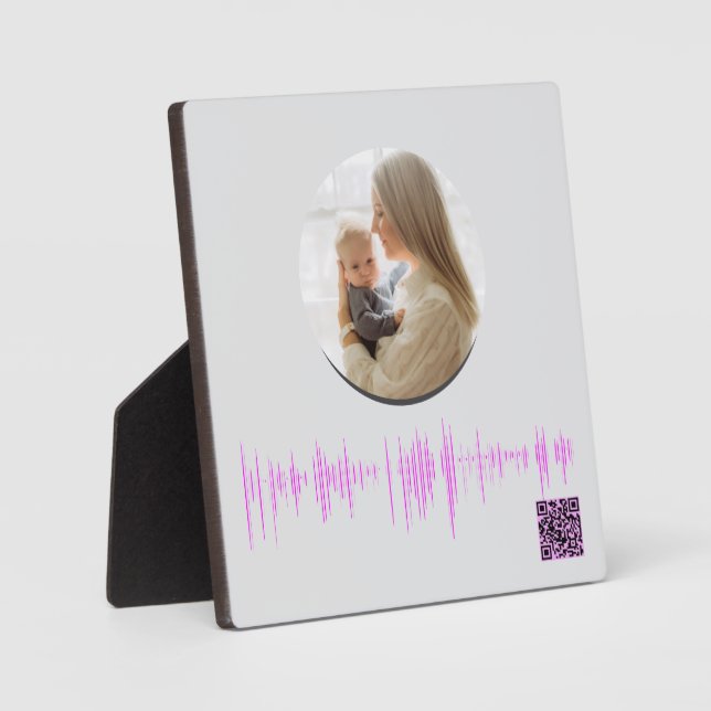 Personalisierte Sprachwelle - Sake für Mama Fotoplatte (Vorderseite)