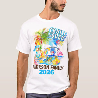 Personalisierte Squad Watercolor-T - Shirt