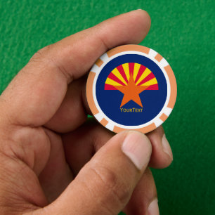 Personalisierte Staatsflagge für Ihren Text Arizon Pokerchips