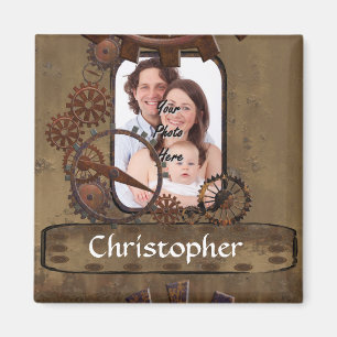 Personalisierte Stahlbildvorlage Magnet
