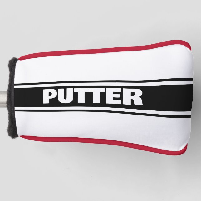 Personalisierte Standard Putter Kopfbedeckung Golf Headcover (Vorderseite)