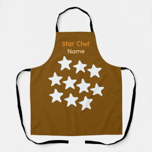 Personalisierte Star Chef Brown Schürze Schwarze G