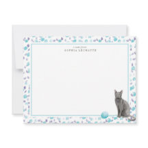 Personalisierte Stationierung von Blue Russian Cat