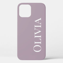 Personalisierte Staublavender Moderne Typografie Case-Mate iPhone Hülle
