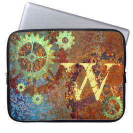 Personalisierte Steampunk-Uhrwerk Laptopschutzhülle