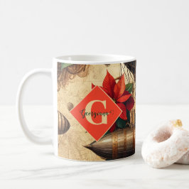 Personalisierte Steampunkfluggesellschaft mit Poin Kaffeetasse