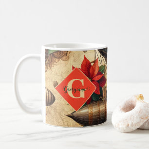 Personalisierte Steampunkfluggesellschaft mit Poin Kaffeetasse
