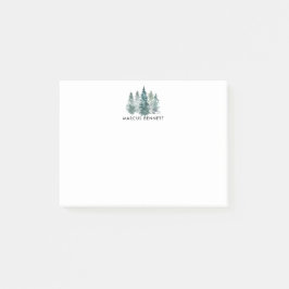 Personalisierte Stelle | Rustikale Minimalistische Post-it Klebezettel