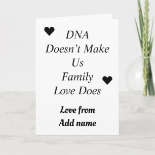 Personalisierte Step-Eltern- oder Kinderkarte Karte