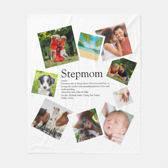 Personalisierte Stepama Definition 9 FotoCollage Fleecedecke (Vorderseite)