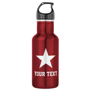 Personalisierte Stern-Logo-Sport-Wasserflasche als Edelstahlflasche