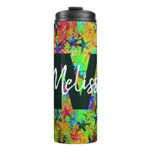 Personalisierte Sterne und Textur Thermal Tu Thermosbecher