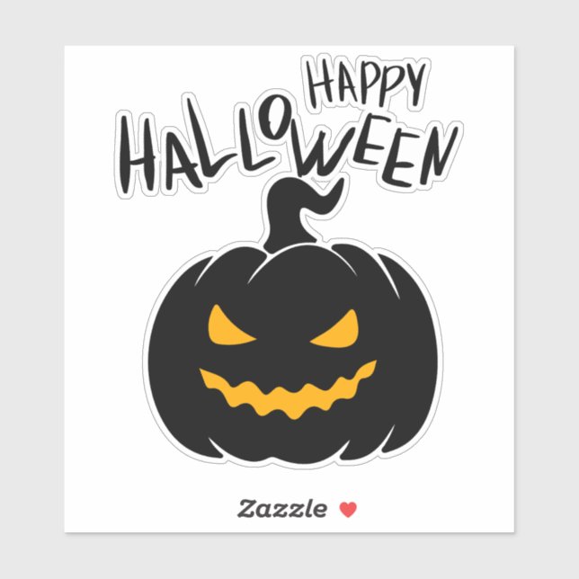 Personalisierte Sticker Happy Halloween (Blatt)