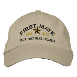 Personalisierte Stickerei der First Mate Star Ball Bestickte Kappe