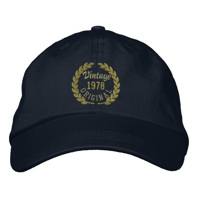 Personalisierte Stickerei für Ihr Jahr Bestickte Kappe (Vorderseite)
