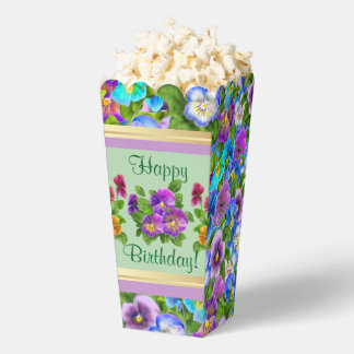 Personalisierte Stiefmütterchen-Veilchen-Blumen-Lä Geschenkschachtel