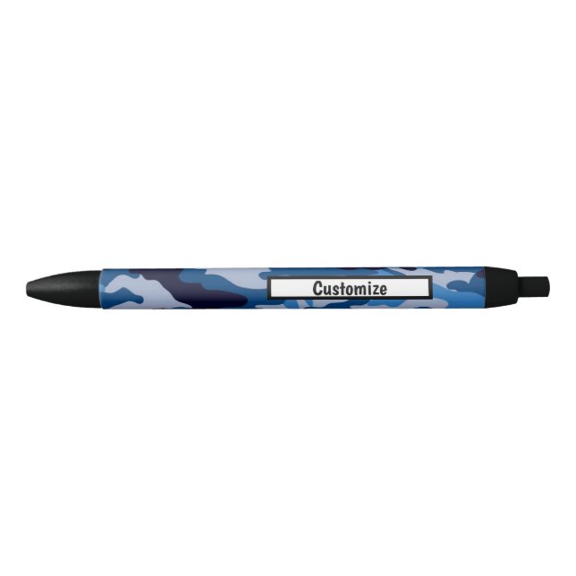 Personalisierte Stifte - Camouflage Blue Kugelschreiber (Vorderseite)