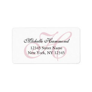 Personalisierte stilvolle adressaufkleber