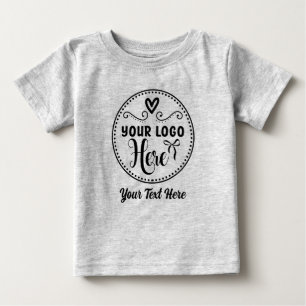 Personalisierte, stilvolle Logos Moderne Markenbez Baby T-shirt