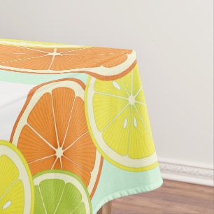 Personalisierte stilvolle moderne bunte Zitrusfruc Tischdecke