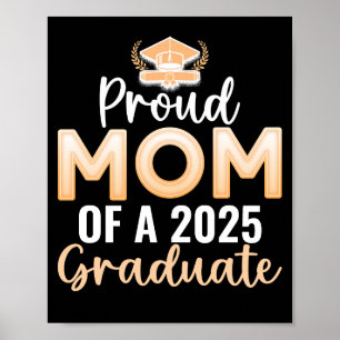 Personalisierte, stolze Mama eines Absolventen 202 Poster