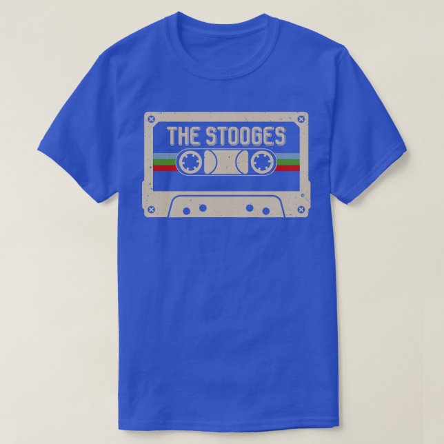 Personalisierte Stooges Geburtsdatum Vintag Casset T-Shirt (Design vorne)