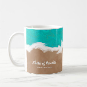 Personalisierte Strände der Paradiesstrandstadt Kaffeetasse