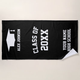 Personalisierte Strandtücher für den Abschluss