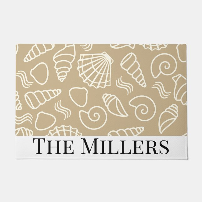 Personalisierte Strandtür Fußmatte (Vorderseite)