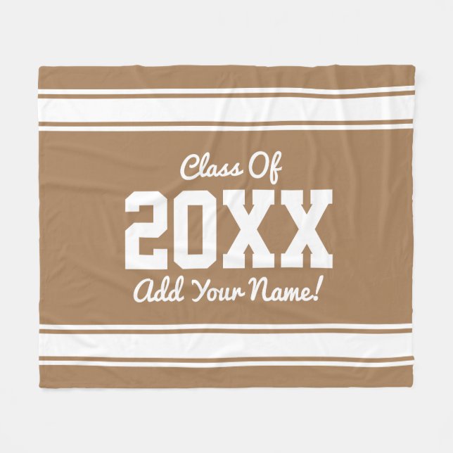 PERSONALISIERTE Streifen Fleecedecke (Vorderseite (Horizontal))