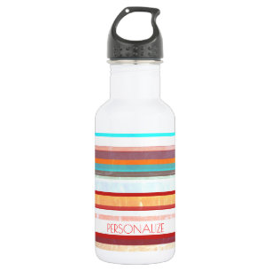 Personalisierte Streifen Trinkflasche