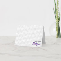 Personalisierte Strick-Stitch-Mitteilungskarten