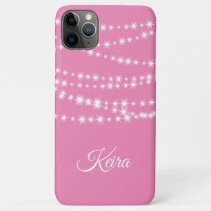 Personalisierte String-Leuchten auf rosa iPhone Ca Case-Mate iPhone Hülle