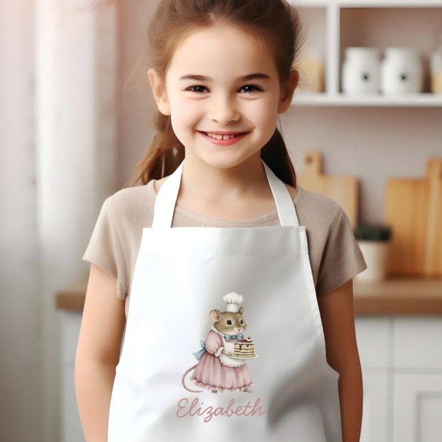 Personalisierte süße Backmaus Kinderschürze (Von Creator hochgeladen)