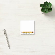 Personalisierte süße Buntstift-Lehrer-Rückkehr zur