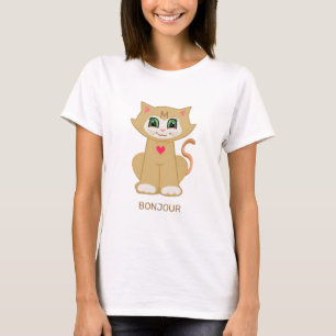Personalisierte süße Melin Kitty Katze T-Shirt