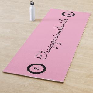 Personalisierte süße Namensschrift und Kalligrafie Yogamatte