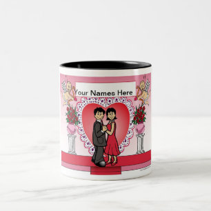 Personalisierte Süße, Paar Zweifarbige Tasse