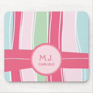 Personalisierte Süßigkeit Stripes Muster für Gi Mousepad