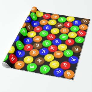 Personalisierte Süßschokolade Geschenkpapier