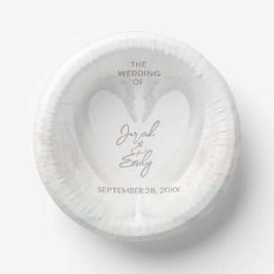 Personalisierte Swan Wedding Pappteller