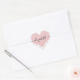 Personalisierte Sweetheart Herz-Aufkleber